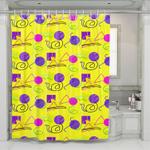 geometry an doodle pattern shower curtains 0