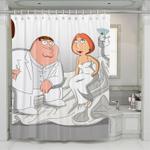 get married of family guy story shower curtains 0