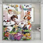 ghibli studio animation character shower curtains 0