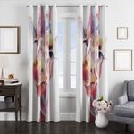 giraffe potrait window curtains 0