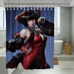 girl cute devil character tekken 7 shower curtains 0