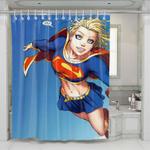 girl superman shower curtains 0
