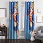 girl superman window curtains 0