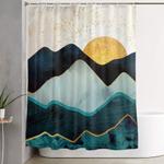 glacial hills shower curtain 0