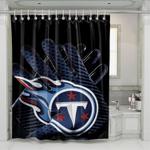 glove of tennessee titans team nfl shower curtains 0