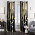 glow in the dark vgk icon hockey window curtain 0