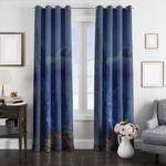 glow night time window curtains 0