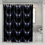 glow wolverine glass mask shower curtains 0