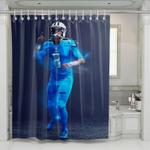 glowing blue jersey titans shower curtains 0
