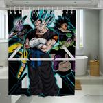 glowing line dragon ball shower curtains 0