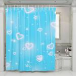 glowing of love blue sky shower curtains 0