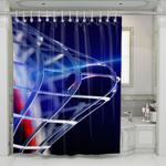 goal of hockey sport shower curtains 0
