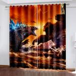 godzilla vs kong curtains blackout window drapes 0