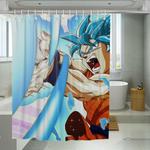 goku and kamehameha shower curtains 0