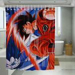 goku dragon ball super vegeta shower curtains 0