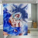 goku fusion frozen dragon ball shower curtains 0