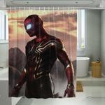 gold bodysuit spiderman marvel shower curtains 0