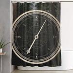 gold compass the road to wisdom shower curtain 0