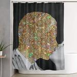 gold digging shower curtain 0