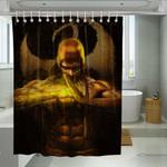 gold power iron fist shower curtains 0