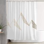 golden mountains shower curtain 0