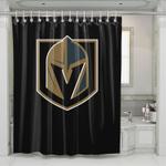 golden shield of vegas golden knights shower curtains 0