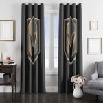 golden shield of vegas golden knights window curtain 0