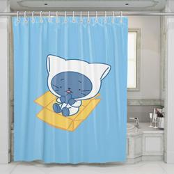 Good Cat Shower Curtain Set Bathroom Set For Bathroom Decor Best Gift For Friends