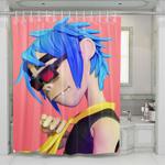 gorillaz 3d character shower curtains 0