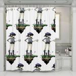 gorillaz member noodle gothic shower curtains 0