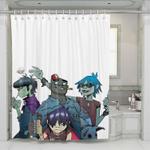 gorillaz member shower curtains 0