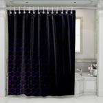 gothic hexagon purple dark shower curtains 0