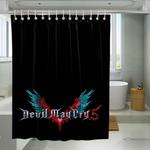gradient logo devil may cry five shower curtains 0