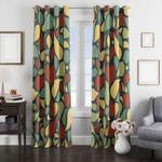 grain liquid love heart window curtain 0
