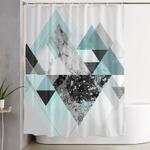 graphic 110 turquoise version shower curtain 0