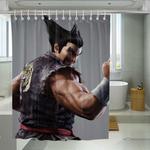 graphic of tekken 7 character shower curtains 0