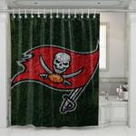 grass green tampa bay buccaneers shower curtains 0