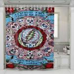 grateful dead band skull shower curtains 0