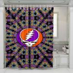 grateful dead purple logo shower curtains 0