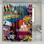 gravity falls power shower curtains 0