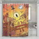 gravity falls sunset place shower curtains 0
