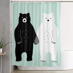 gray shower curtain 0