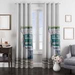 green castrol car racing window curtain 0