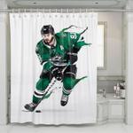 green jersey best player marcos shower curtains 0