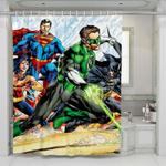 green lantern justice league shower curtains 0