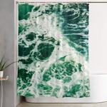 green seas shower curtain 0