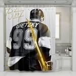 gretzky the thunder player nhl shower curtains 0