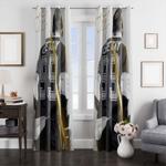 gretzky the thunder player nhl window curtain 0
