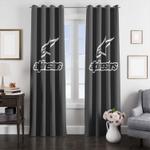 grey alpinestars logo racing window curtain 0