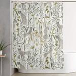 grey cheetahs shower curtain 0